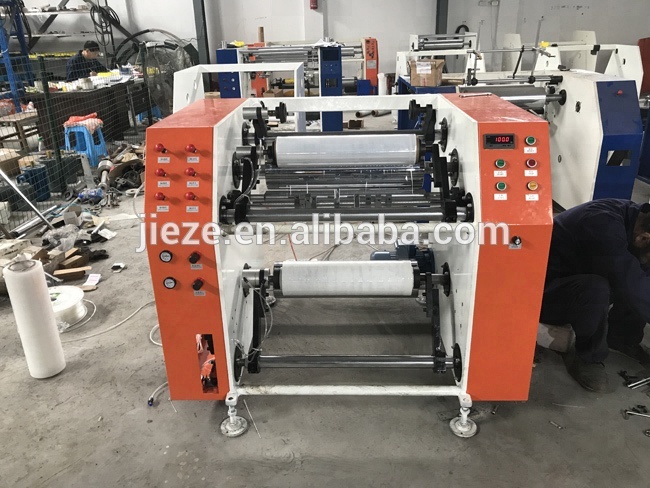 Construction Works 1000mm Semi-auto Stretch Film Rewinder Machine