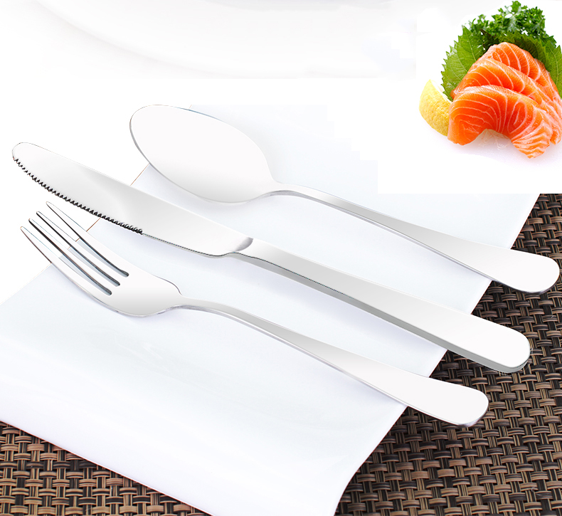 High Quality Main Table Fork and Knife Spoon Set YKL-FLAT-C4 Hotel Stainless Steel Flatware