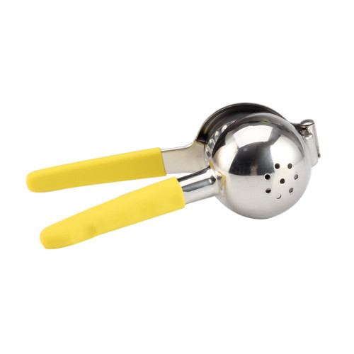 Manual Lemon Squeezer with Silicone Yellow Handle