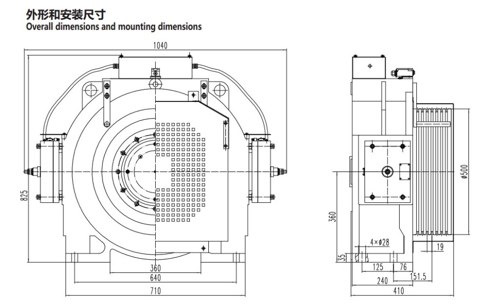 China Products elevator traction machine gearless