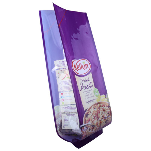 High quality of 100% compostable oats stand up bags with zipper