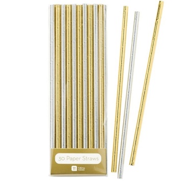 Gold paper straws for sales