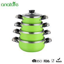 Green Heat Resistant Nonstick Sauce Pot Sets