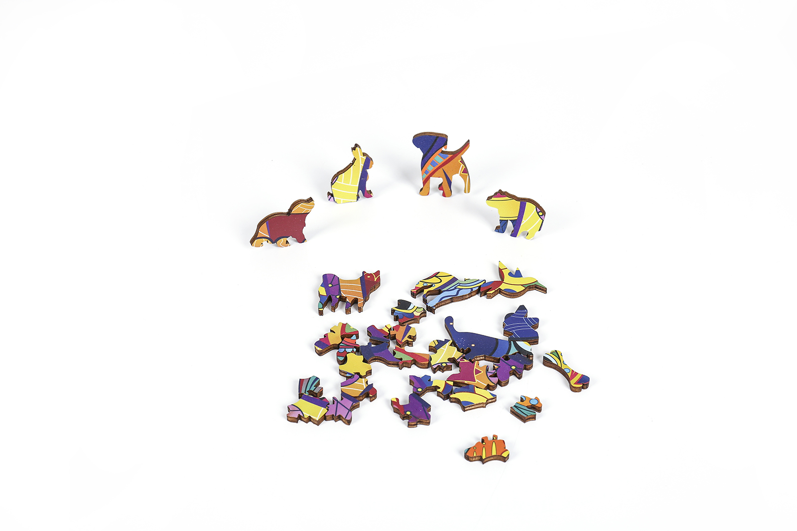 Wooden Puzzle For Adults Children DIY Wooden Puzzles Each Piece Is Animal Shaped The best Christmas Gift Wooden Jigsaw Puzzle