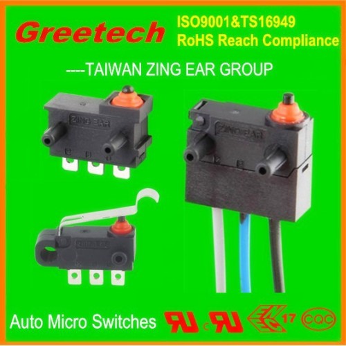 2015 electronic door lock micro switches, zing ear automotive micro switches,TS16949