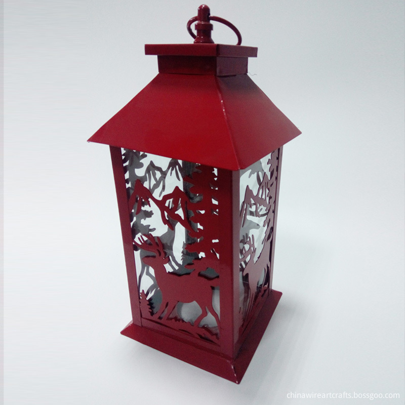 Christmas Hurricane Lantern Decoration