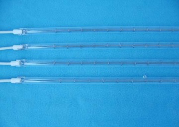 Halogen quartz heater tube