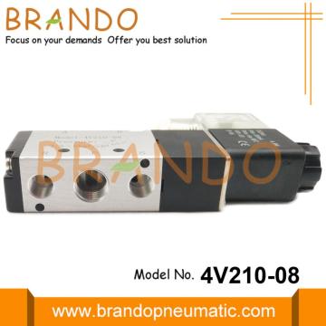 공압 실린더 용 12 볼트 4V210-08 솔레노이드 밸브