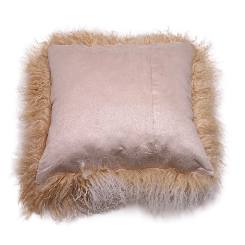 Square Sheepskin Pillow Case