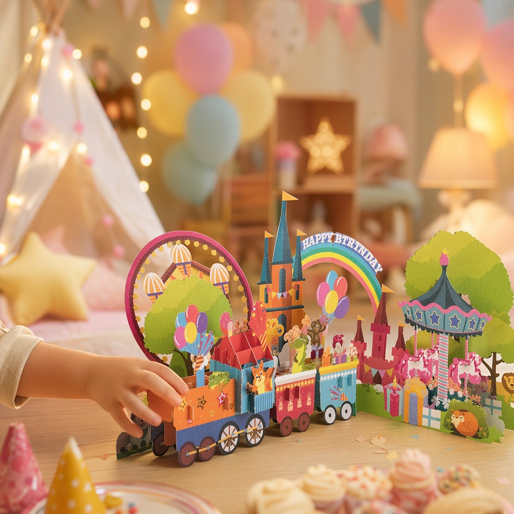 Kartka z życzeniami 3D na urodziny 3D Greeting Card For Birthday