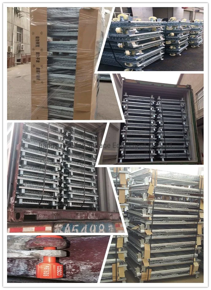 Stackable Foldable Steel Welded Heavy Duty Pallet Container