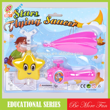 Pull string helicopter toy pull string flying toy