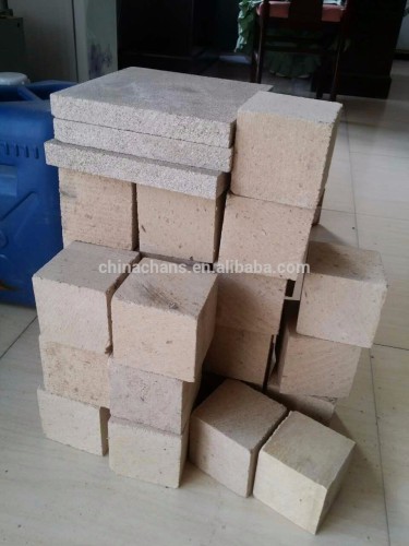Press wood chip block for wooden pallet
