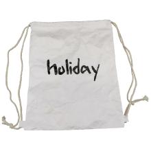 Washable Tyvek Paper Drawstring Back Bag