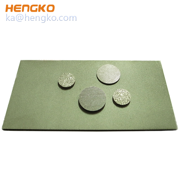 Sintered porous 316 stainless steel filter disc for Liquid Diffuser