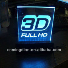 led 3D edge lit sign,engraving acrylic led sign,led illuminated sign