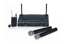 Handheld Vhf Wireless Microphone 2 Channel , Pro Karaoke Microphone