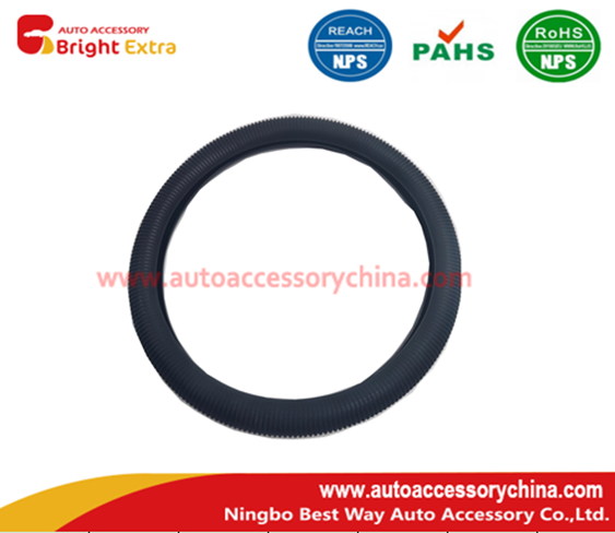 Silicone Steering Wheel Cover Black