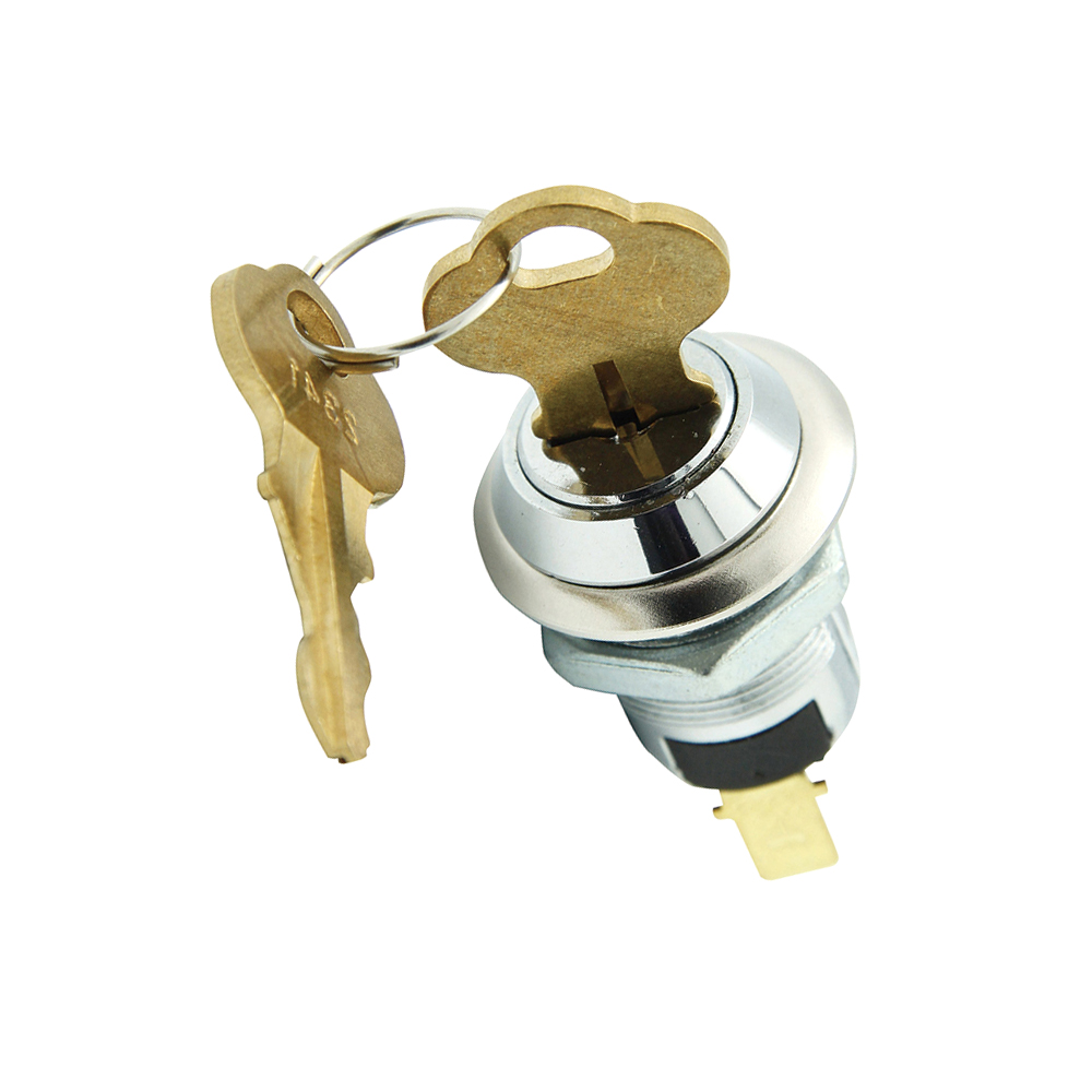 Tubular Electric Keylock 19mm Key Swicthes