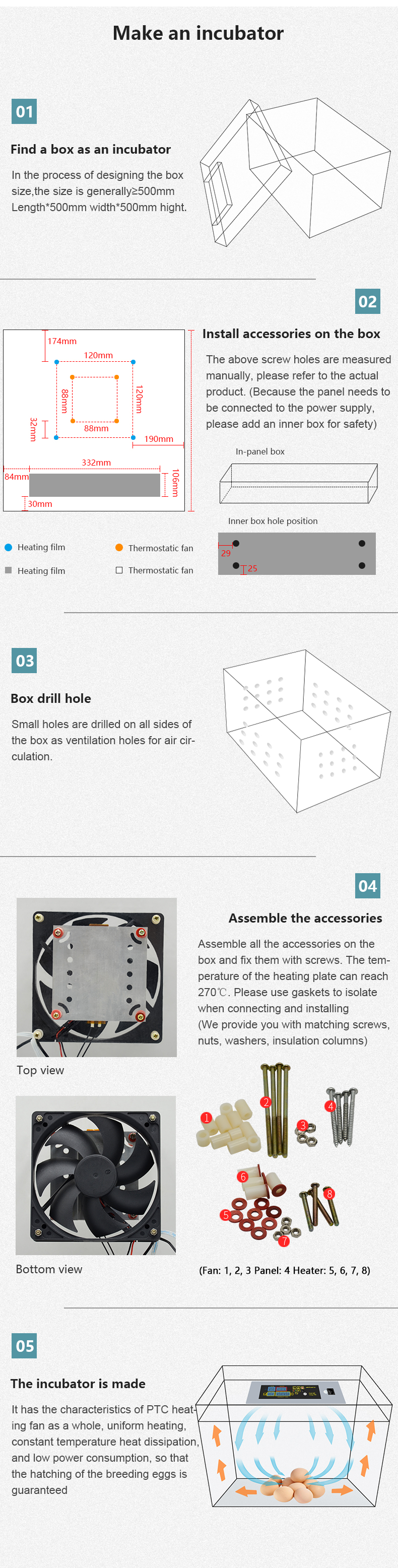 Mini Incubator Egg Incubator Controller Temperature Controller for Egg Incubator