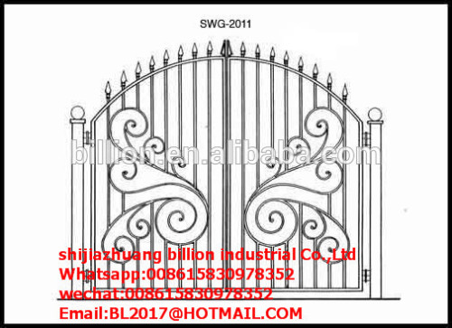 modern iron grill door