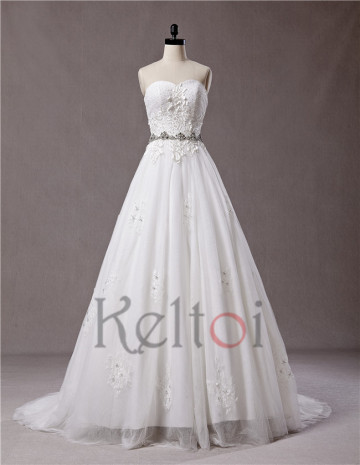 2015 alibaba latest bridal wedding gowns pictures sweetheart neckline with diamond belt