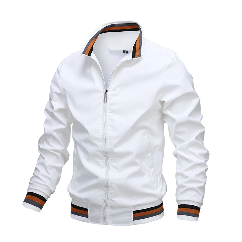 Custom Wholesale Men's Casual Sport Blank Thin Outdoor Casual Jacket with Zipper