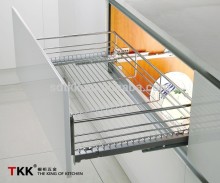 TKK Chrome Slide Out Kitchen Wire Drawer Basket