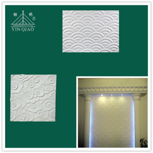 Artistic gypsum plaster decorative wall panel