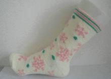 Colorful Ladies Cashmere Socks With Hand or knitted Toe lin