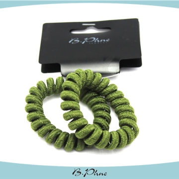 Green Elastic Knotted Hair Ties Headband