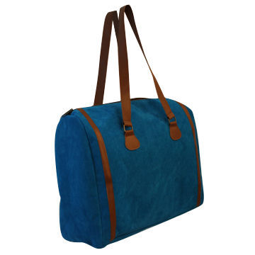 Handbag, made of suede