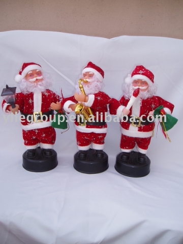 10'' santa Palace lantern/saxophone/candle