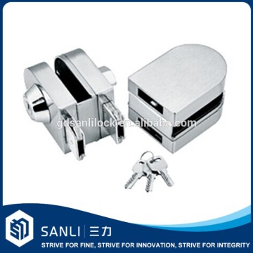 SL005 high security glass door double lock hooks