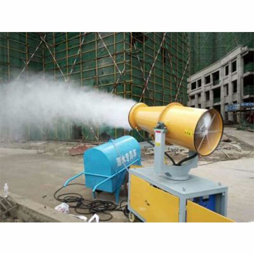 Mist cannon machine for street disinfection / construction