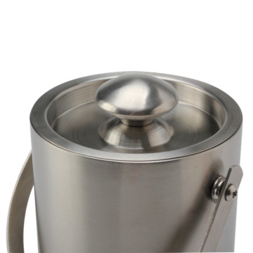 Double-Wall Stainless Steel Insulated Ice Bucket