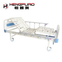 adjustable hospital furniture two cranks medical beds