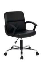 Ergonomic Mid Back Office Chair, Bonded Leather Computer Task Chair