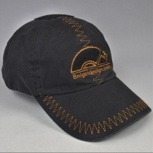 High quality custom cotton brushed embroidery baseball cap/sports cap