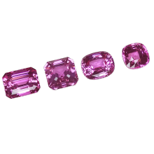 Laboratory Synthetic Pink Sapphire Pillow Shape Heart Oval