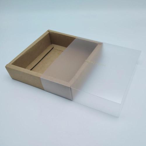 Frosted PVC Sleeve Sliding Box Kraft Paper Boxes