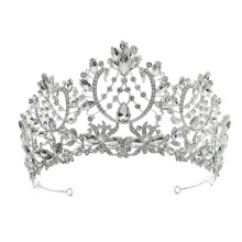 HLC Miss World Crown and Tiara Rhinestone Bridal Crown