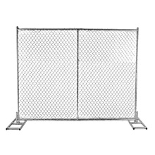 Customized Temporary Chain Link Fence Panels 6x12 Ft 8x12 Ft 6x10 Ft