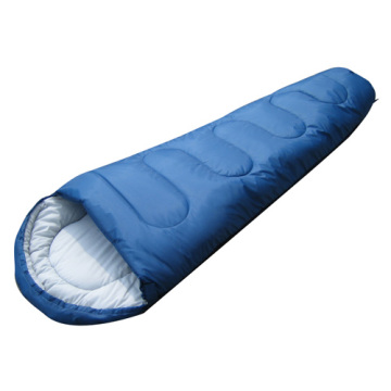 Round Line Sewing Fiber Sleeping Bag With Hat For Camping