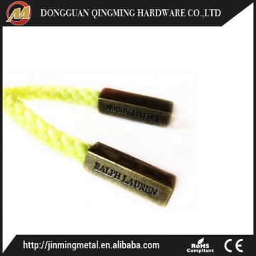 Custom Zinc Alloy Metal Cord End For Garments