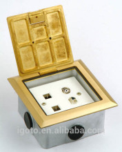 Multi-functional Floor Socket tv socket+tel socket+double data socket