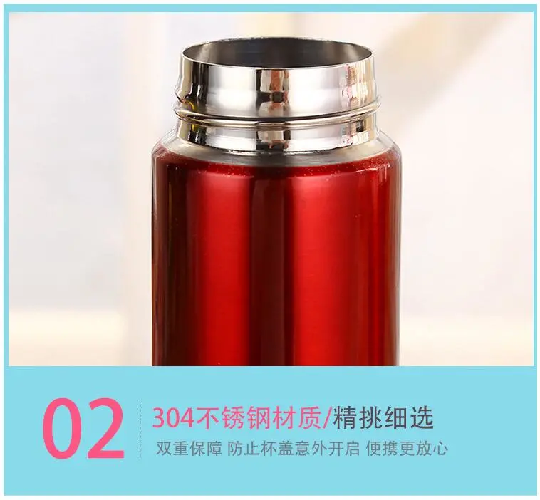 Keep Warm Thermos Pot Glass Liner Vacuum Flask Two Cups Travel Bottle