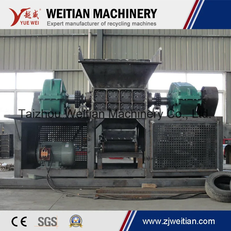 Ce Certificate Double Shaft Waste Wood Shredder Machine