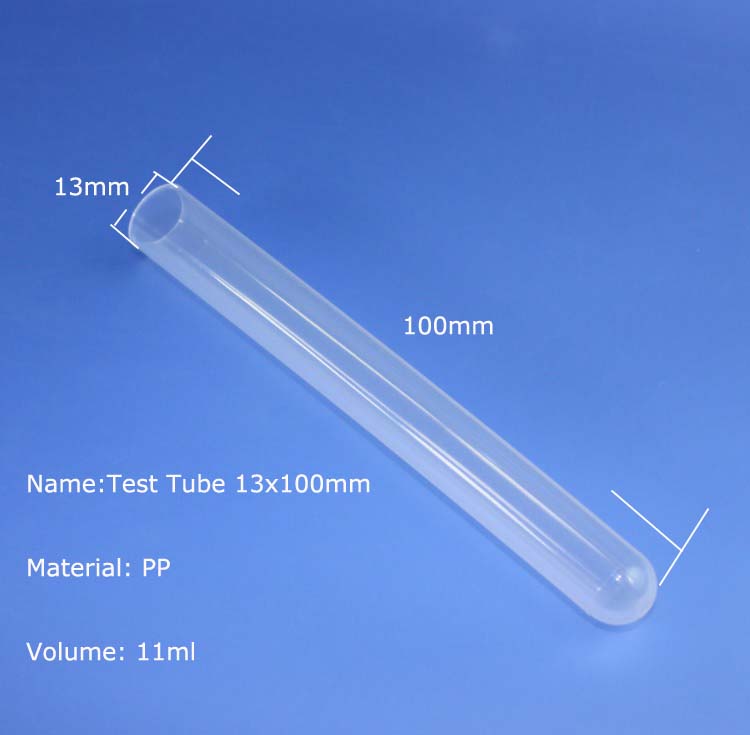 Plastic Lab plasticware Customized Test Tube