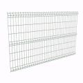 Bending curved welded wire mesh fence